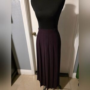 Worthington Purple pleated maxi skirt